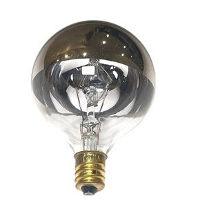 Bulbrite 40W 120V 6-16 Half Chrome Mirrored Top Bulb (Small)